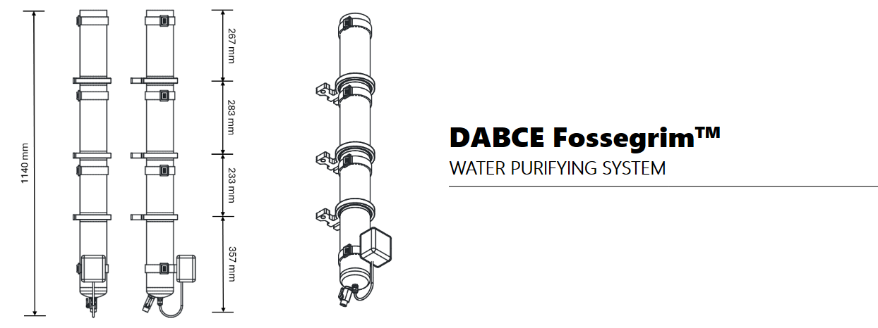 DABCE Fossegrim™ carrying unit — water purifying system