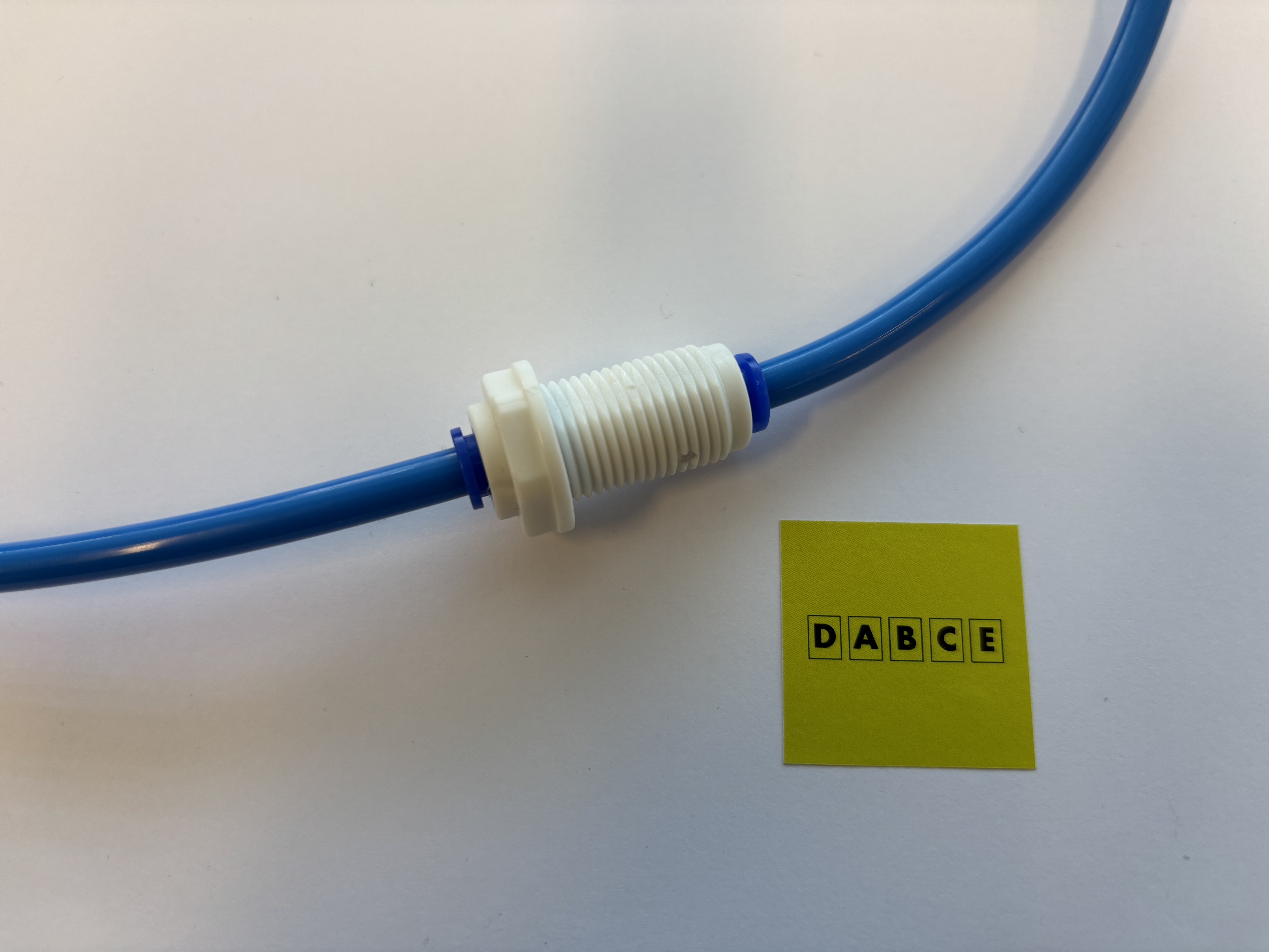 Bulkhead Tank Connector with Push-Fit Coupling for 1/4" (6mm) Tubing